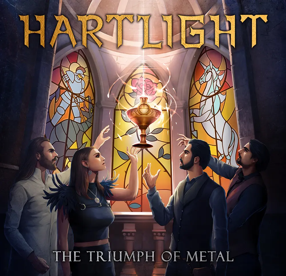 hartlight triumph of metal album cover