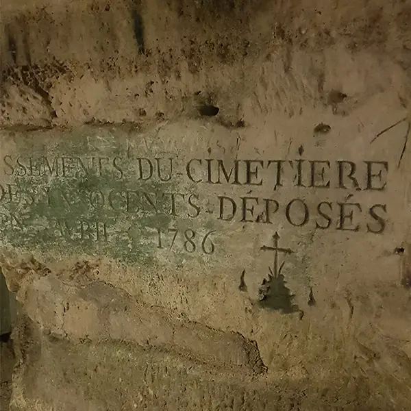 gravure catacombes paris