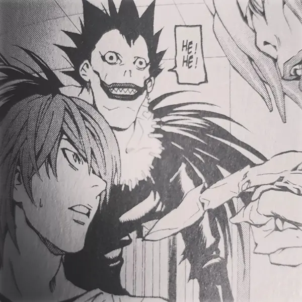 ryuk light yagami death note manga
