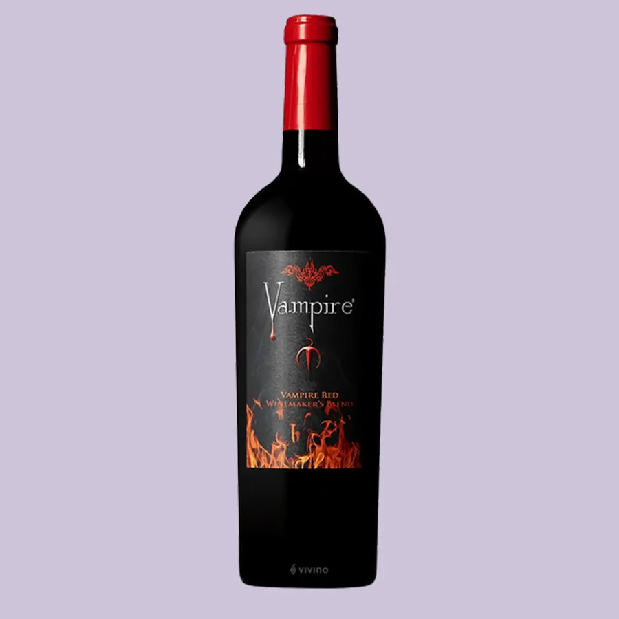 vin etiquette gothique et dark